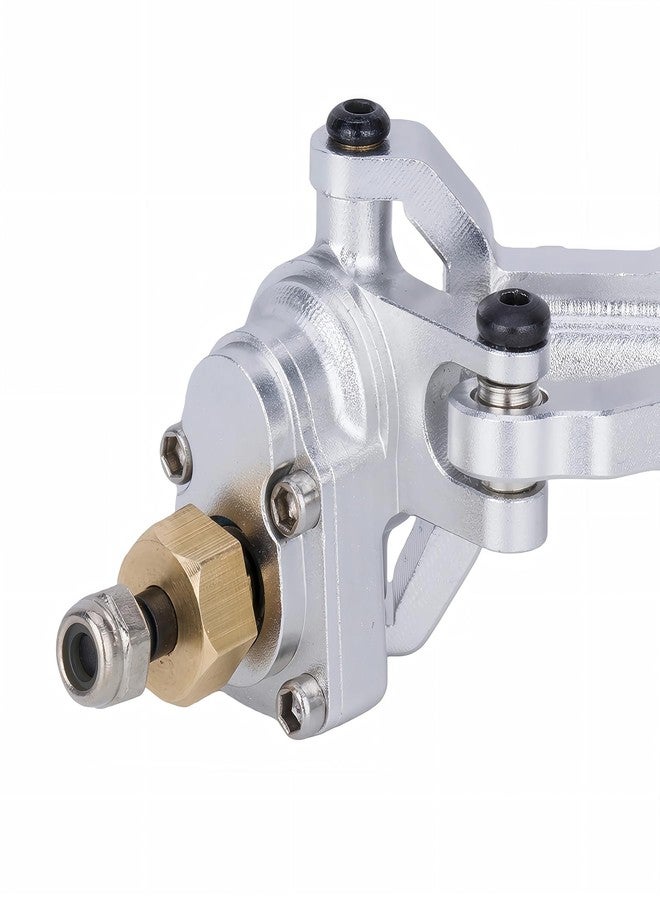 AMK Aluminum TRX4M Axles, CNC TRX4M Portal Axles Front & Rear Set with Steering Link, Aluminum Alloy Housing with Brass Hex for 1/18 RC Crawler TRX4M Defender Bronco Upgrade Parts (Silvery) - Image 5